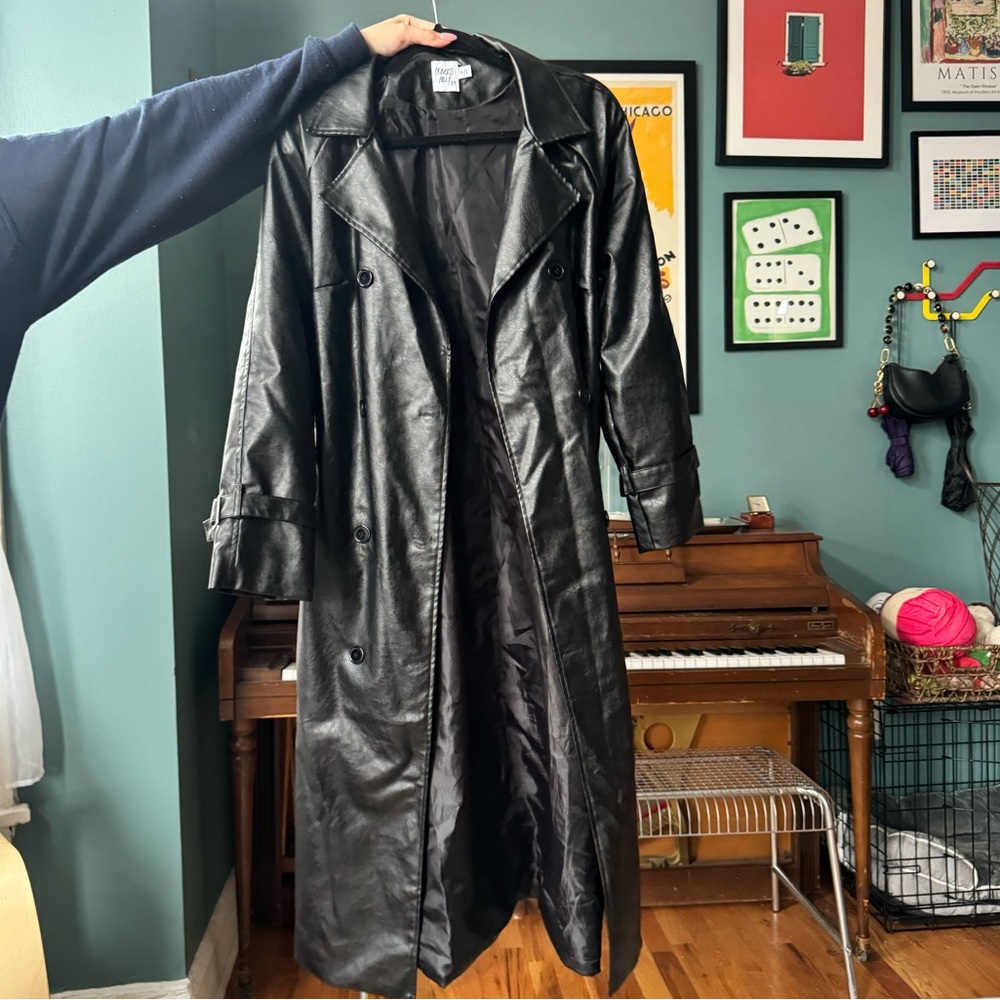 Princess Polly Faux Leather Trench